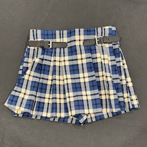 Zara Blue and Yellow Plaid Skirt